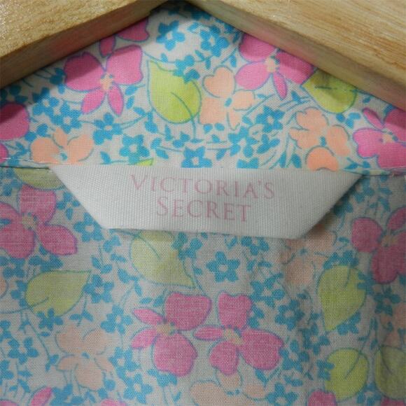 Victoria's Secret Womens Floral Pajama Top Multicolor Size XL‎ Button Up - Picture 10 of 15